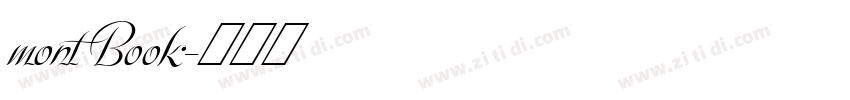 mont Book字体转换